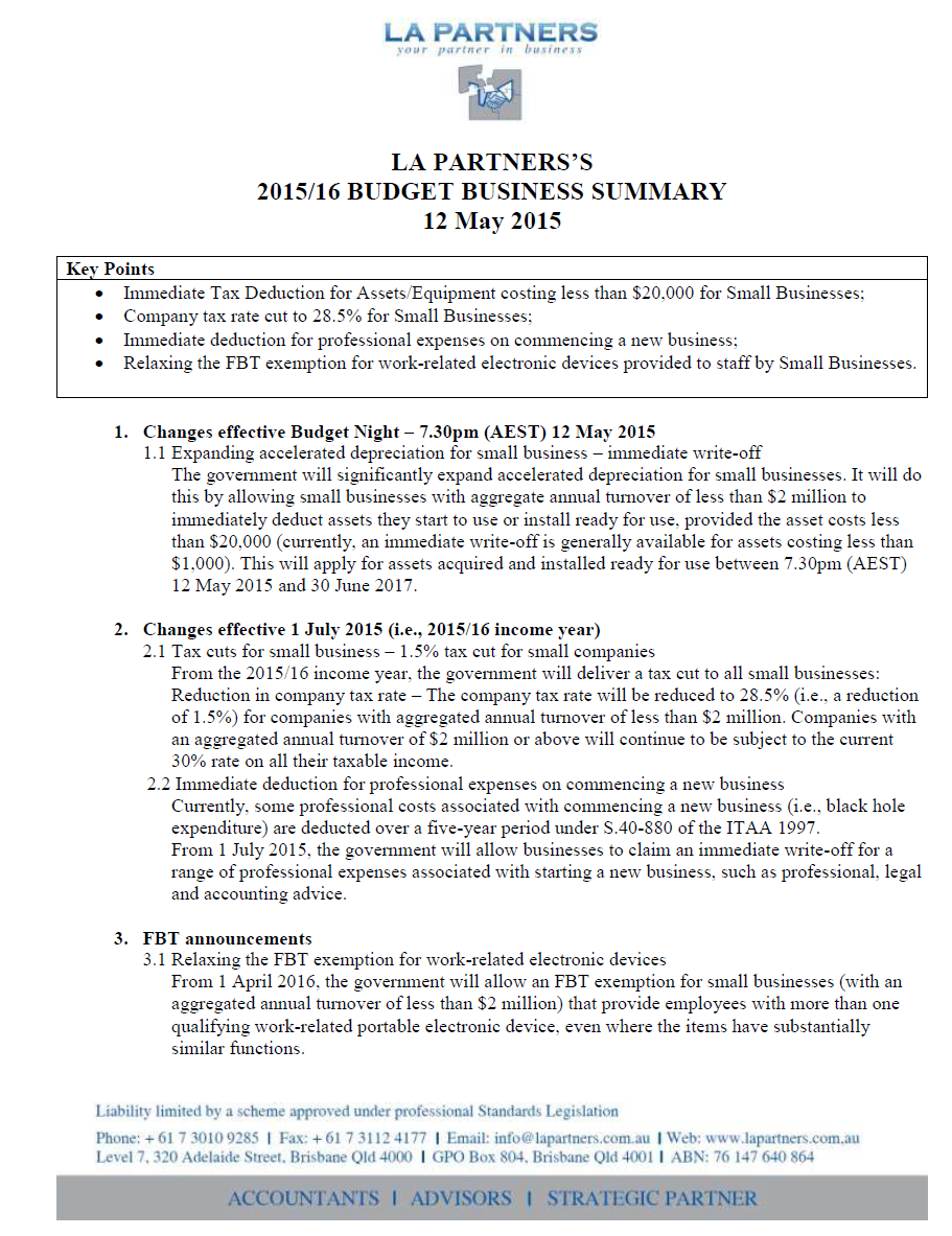 2015-16 Federal Budget (12-5-15) - Business Summary.png